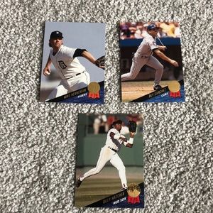 💕3 1993 leaf baseball cards